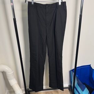 John Varvatos Men's Elegant Black Dress Pleated Dress Pants Size 48